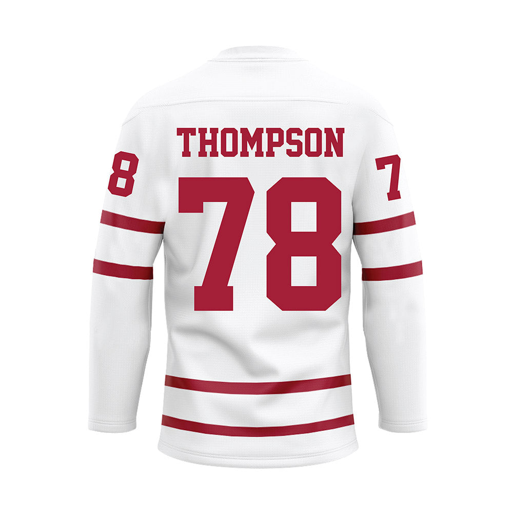 Alabama - Football Alumni : Louis Thompson - White Hockey Jersey