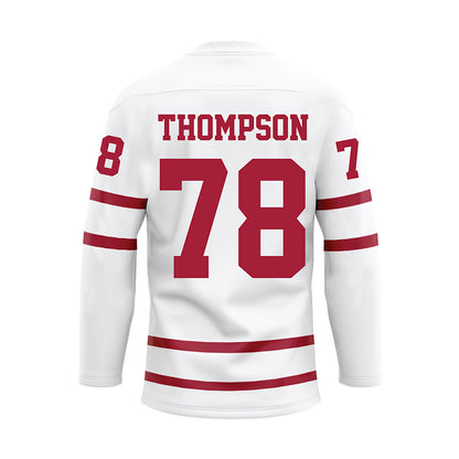 Alabama - Football Alumni : Louis Thompson - White Hockey Jersey