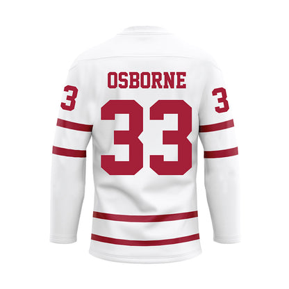 Alabama - NCAA Football : Hunter Osborne - White Hockey Jersey