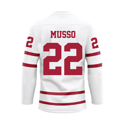 Alabama - Football Alumni : Johnny Musso - White Hockey Jersey