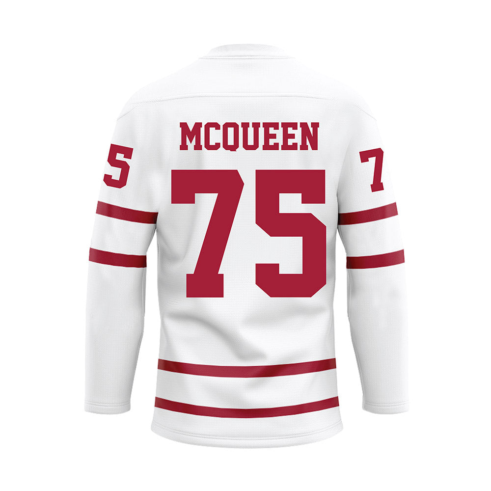 Alabama - Football Alumni : Mike McQueen - White Hockey Jersey