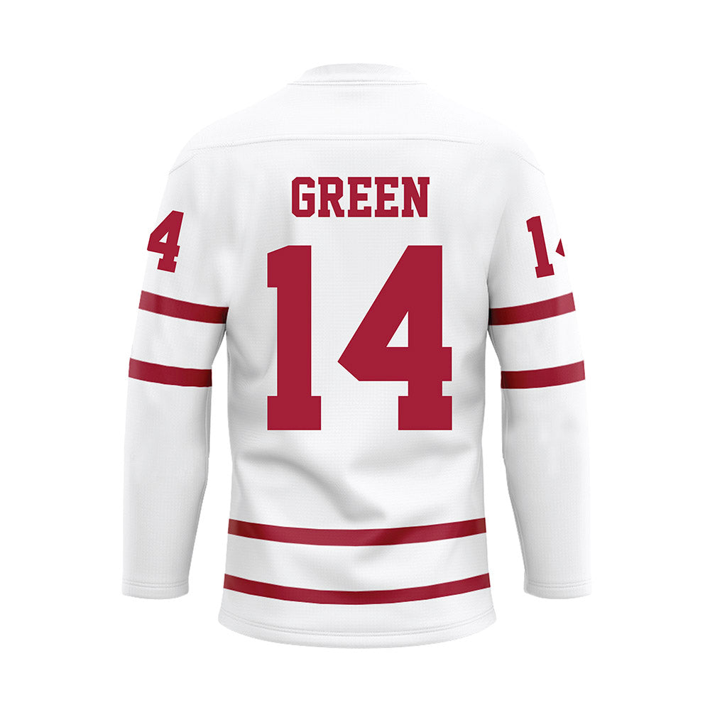 Alabama - NCAA Women's Basketball : Zaay Green - White Hockey Jersey