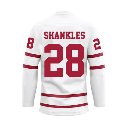 Alabama - Football Alumni : Don Shankles - White Hockey Jersey