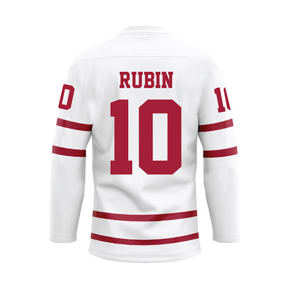 Alabama - NCAA Baseball : Joey Rubin - White Hockey Jersey