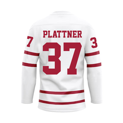 Alabama - NCAA Baseball : Will Plattner - White Hockey Jersey