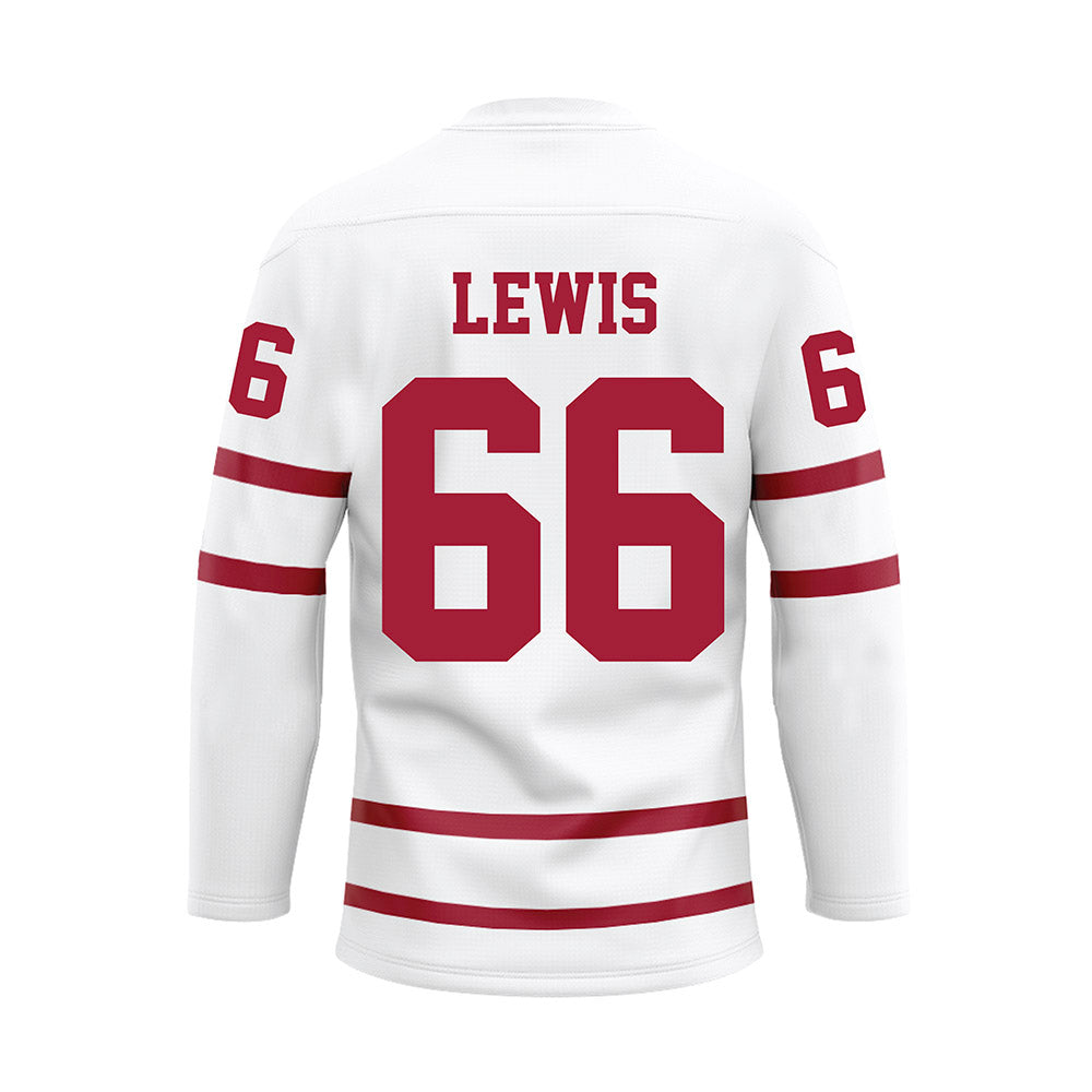 Alabama - Football Alumni : Albert Lewis - White Hockey Jersey