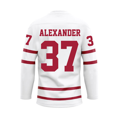 Alabama - Football Alumni : Shaun Alexander - White Hockey Jersey