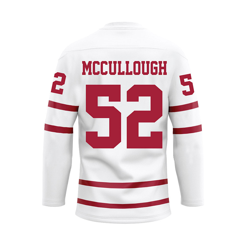 Alabama - Football Alumni : Alfred McCullough - White Hockey Jersey