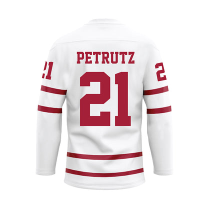 Alabama - NCAA Baseball : Ian Petrutz - White Hockey Jersey