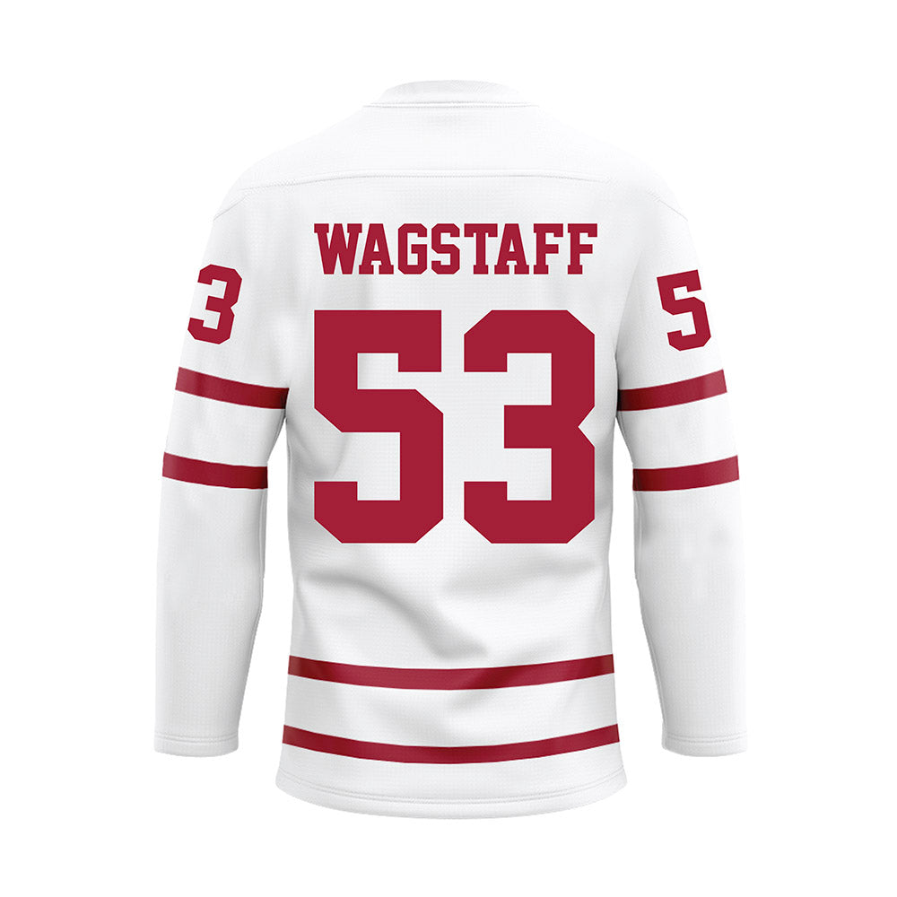 Alabama - Football Alumni : Granison Wagstaff - White Hockey Jersey