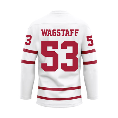 Alabama - Football Alumni : Granison Wagstaff - White Hockey Jersey