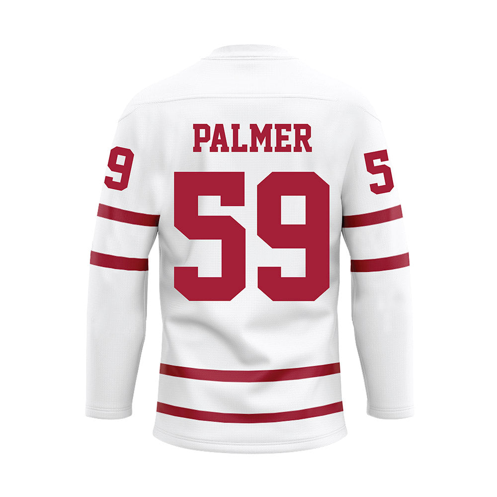 Alabama - Football Alumni : Dale Palmer - White Hockey Jersey