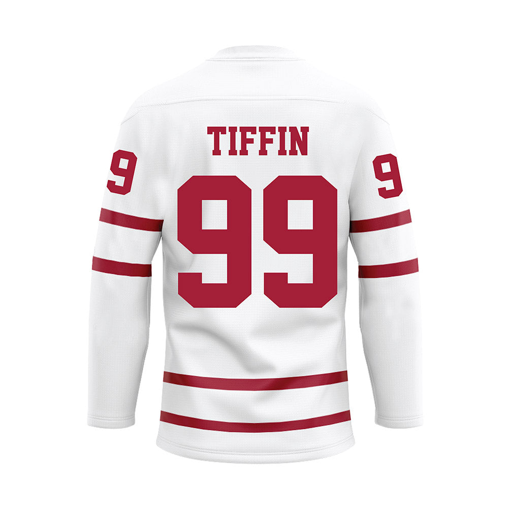 Alabama - Football Alumni : Leigh Tiffin - White Hockey Jersey