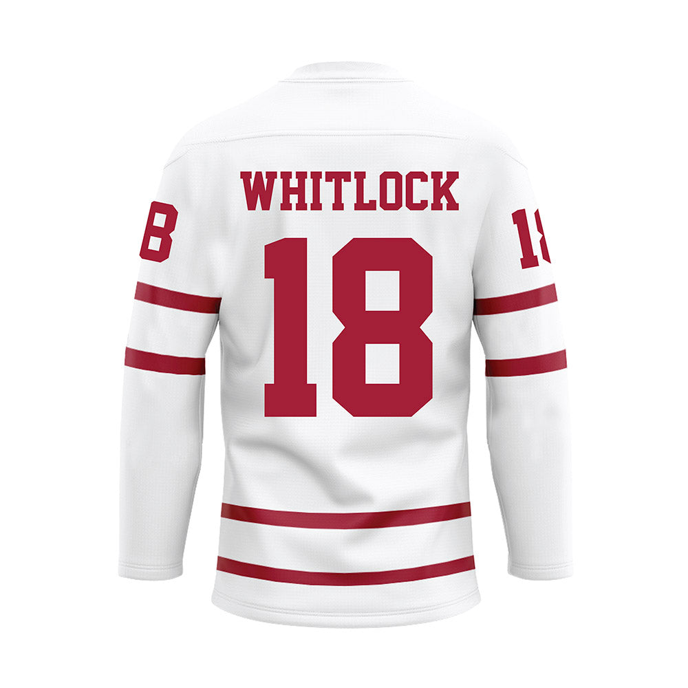 Alabama - Football Alumni : Darin Whitlock - White Hockey Jersey