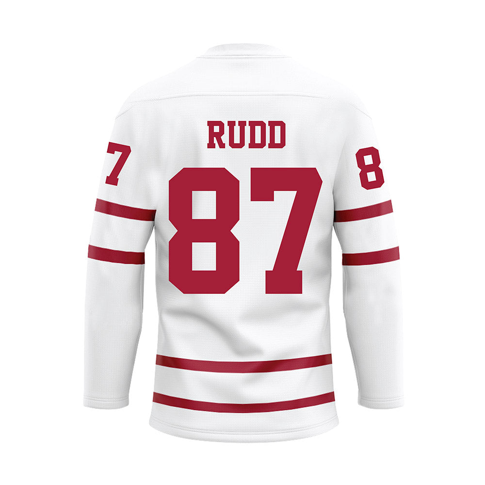 Alabama - Football Alumni : Dwayne Rudd - White Hockey Jersey