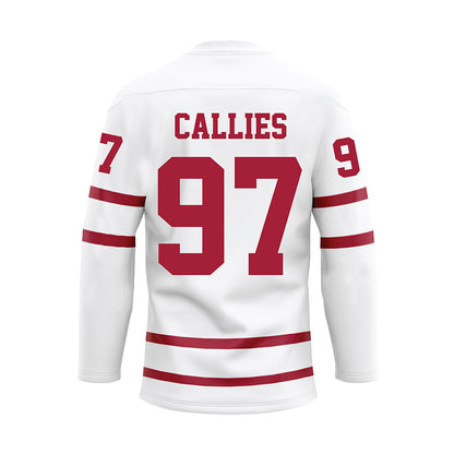 Alabama - Football Alumni : Kelly Callies - White Hockey Jersey