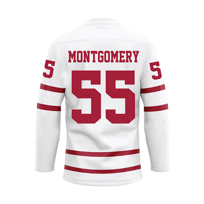 Alabama - NCAA Football : Roq Montgomery - White Hockey Jersey