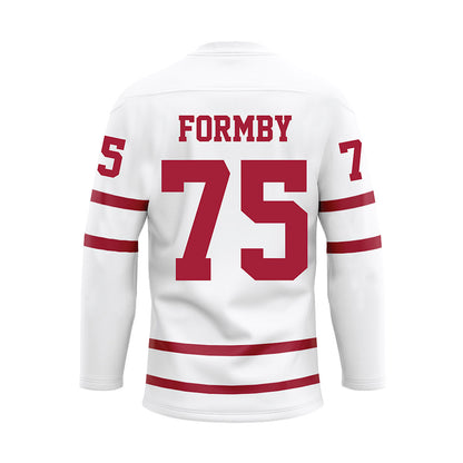 Alabama - NCAA Football : Wilkin Formby - White Hockey Jersey