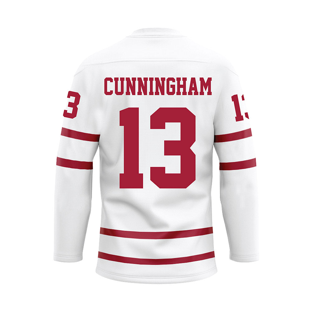 Alabama - NCAA Women's Basketball : Jeanna Cunningham - White Hockey Jersey