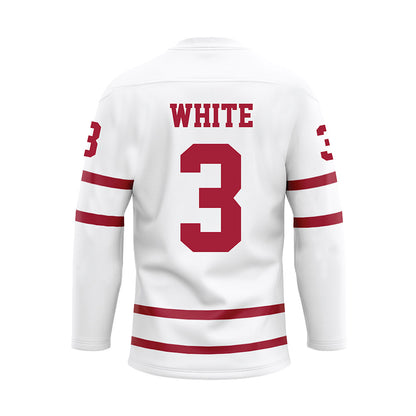 Alabama - NCAA Softball : Kristen White - White Hockey Jersey