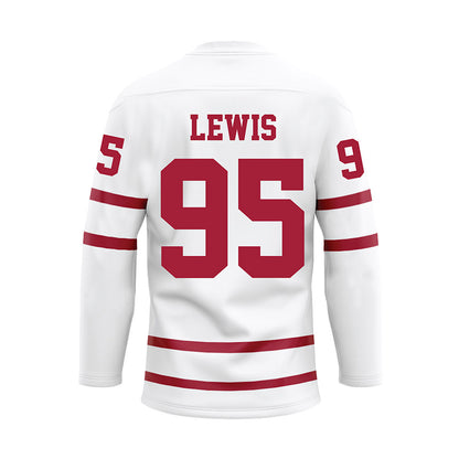 Alabama - Football Alumni : Brandon Lewis - White Hockey Jersey