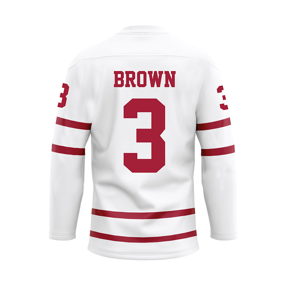 Alabama - NCAA Women's Soccer : Avery Brown - White Hockey Jersey-1