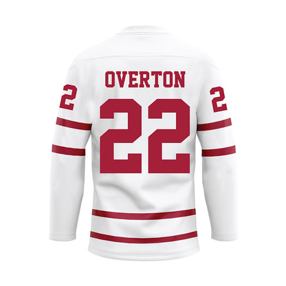 Alabama - NCAA Football : LT Overton - White Hockey Jersey