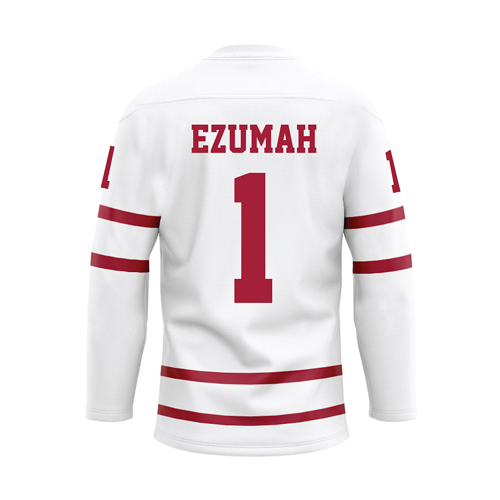 Alabama - NCAA Women's Basketball : Christabel Ezumah - White Hockey Jersey