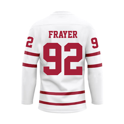 Alabama - Football Alumni : Patrick Frayer - White Hockey Jersey