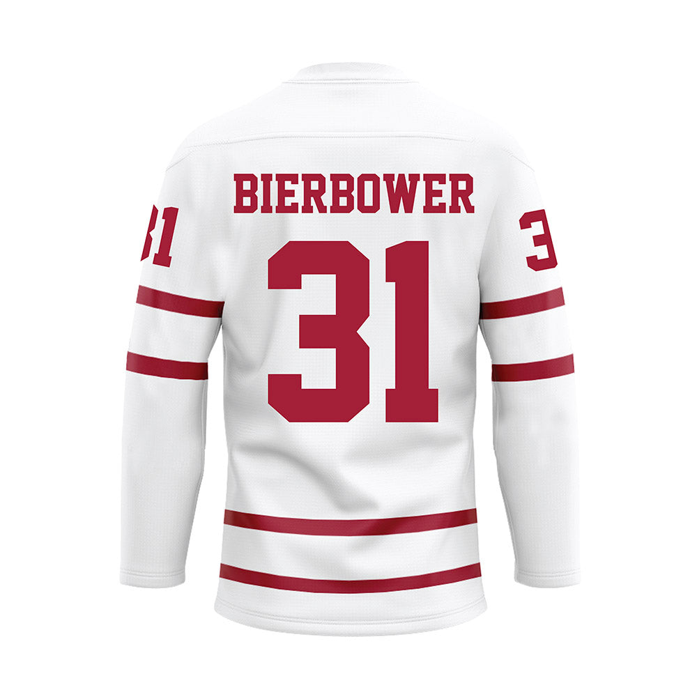 Alabama - Football Alumni : Jerrod Bierbower - White Hockey Jersey