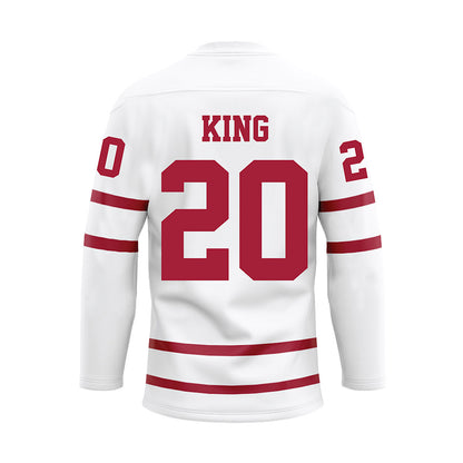 Alabama - Football Alumni : Tyrone King - White Hockey Jersey