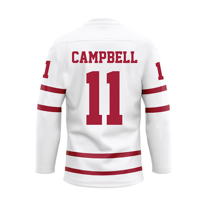 Alabama - NCAA Football : Jihaad Campbell - White Hockey Jersey