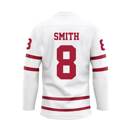 Alabama - NCAA Football : Devonta Smith - White Hockey Jersey