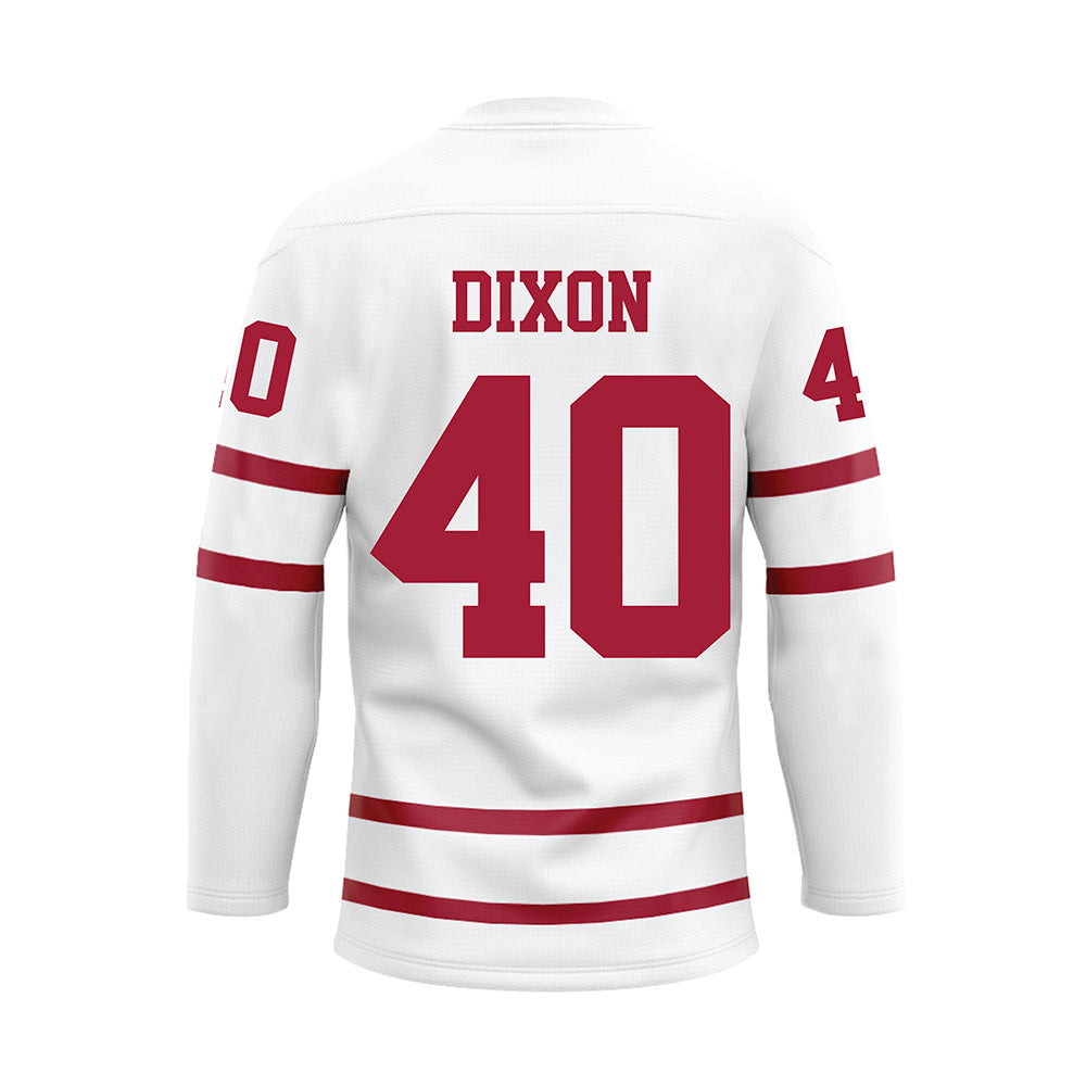 Alabama - NCAA Football : Sterling Dixon - White Hockey Jersey