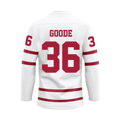 Alabama - Football Alumni : Chris Goode - White Hockey Jersey