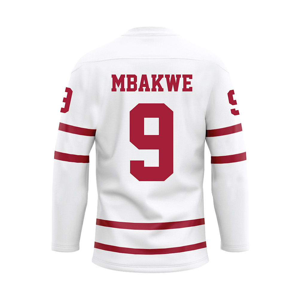 Alabama - NCAA Football : Jaylen Mbakwe - White Hockey Jersey