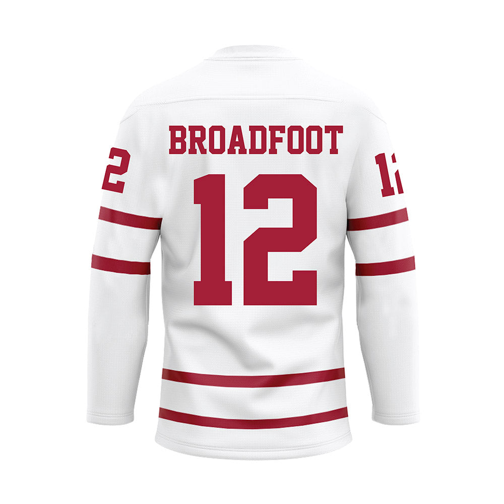 Alabama - Softball Alumni : Emma Broadfoot - White Hockey Jersey