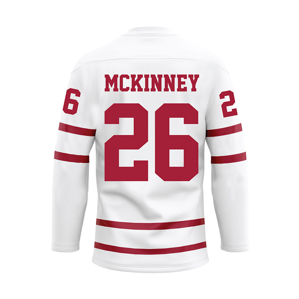 Alabama - Football Alumni : Bobby McKinney - White Hockey Jersey