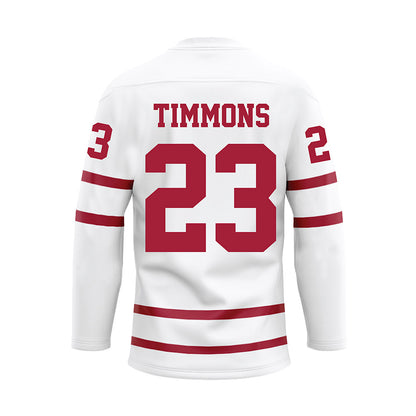 Alabama - NCAA Women's Basketball : Jessica Timmons - White Hockey Jersey