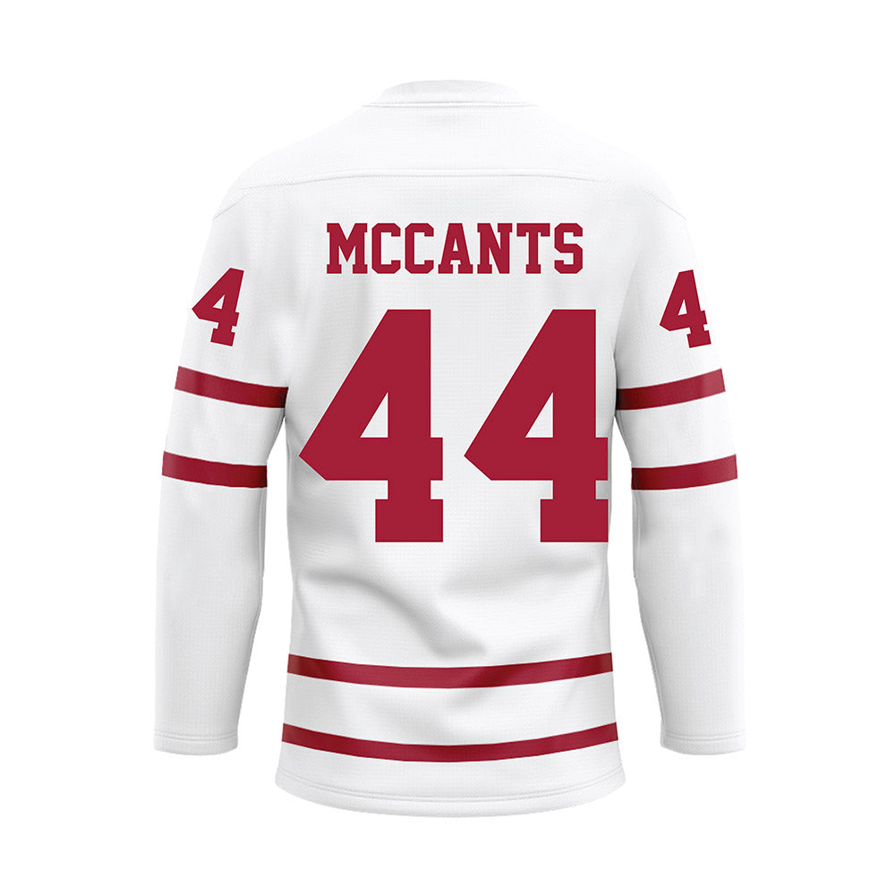 Alabama - NCAA Baseball : TJ McCants - White Hockey Jersey