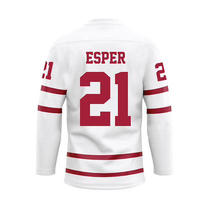 Alabama - NCAA Women's Soccer : Taylor Esper - White Hockey Jersey