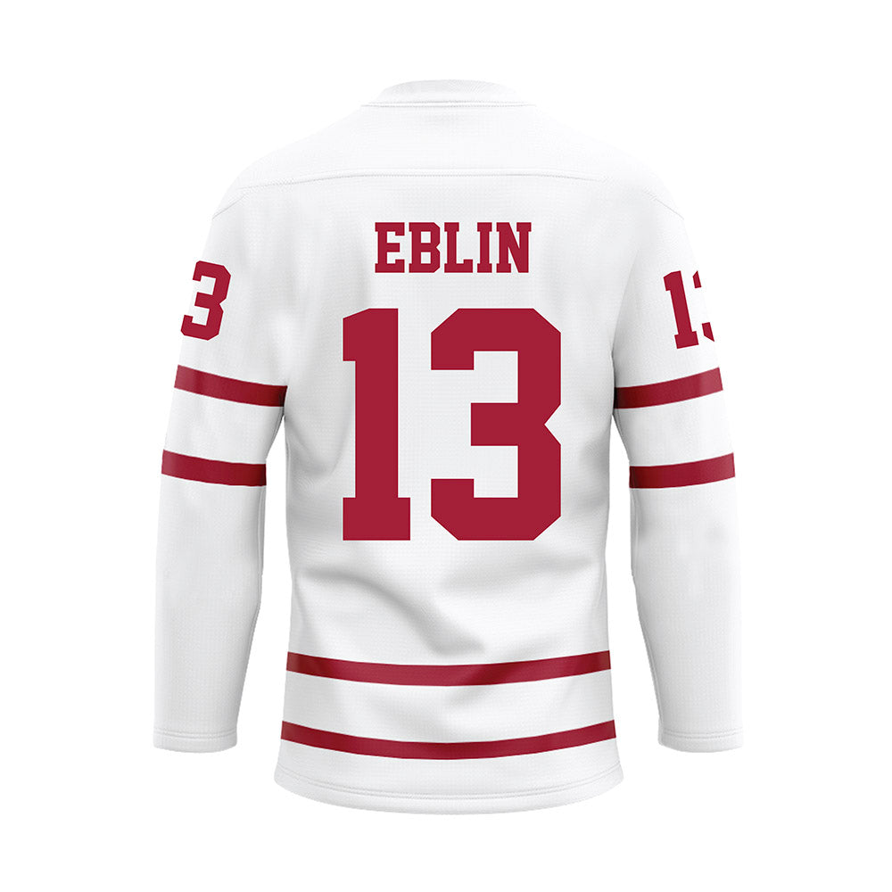 Alabama - NCAA Baseball : Bryce Eblin - White Hockey Jersey