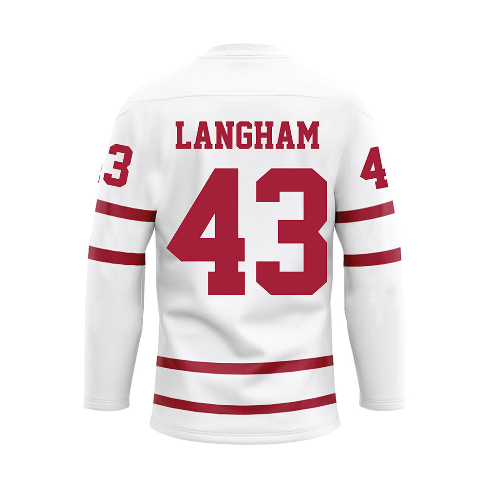 Alabama - Football Alumni : Antonio Langham - White Hockey Jersey