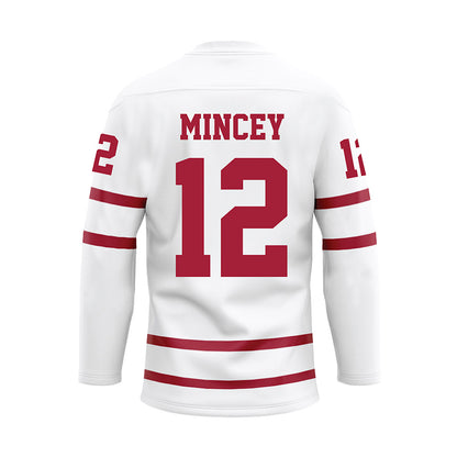 Alabama - NCAA Football : Zavier Mincey - White Hockey Jersey