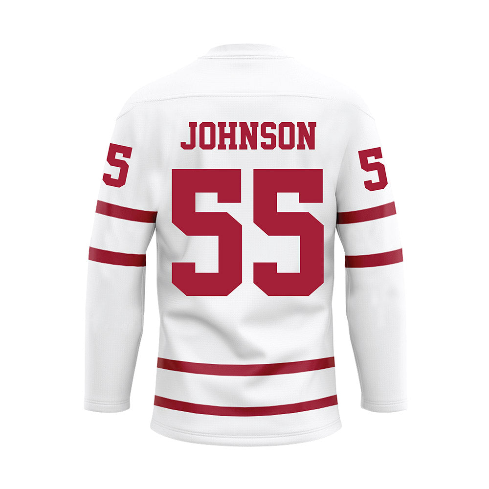 Alabama - NCAA Softball : Alea Johnson - White Hockey Jersey