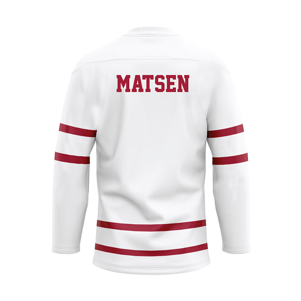 Alabama - NCAA Women's Rowing : Kelsey Matsen - White Hockey Jersey