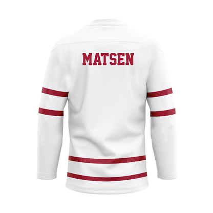 Alabama - NCAA Women's Rowing : Kelsey Matsen - White Hockey Jersey