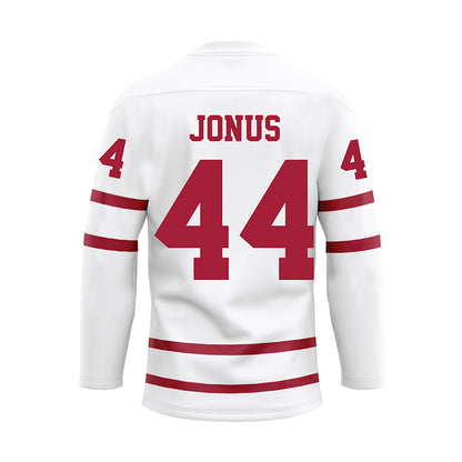 Alabama - Mens Basketball Alumni : Justin Jonus - White Hockey Jersey