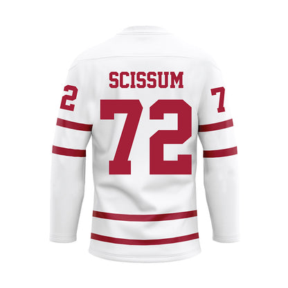 Alabama - Football Alumni : Willard Scissum - White Hockey Jersey