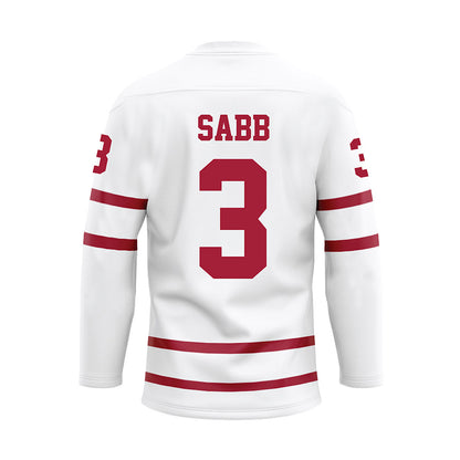 Alabama - NCAA Football : Keon Sabb - White Hockey Jersey